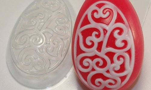 Яйцо/орнамент сердечки-завитушки